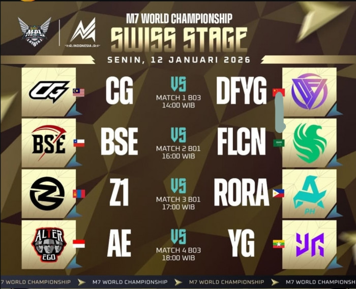 Jadwal Swiss Stage M7 Mobile Legends Hari Ini
